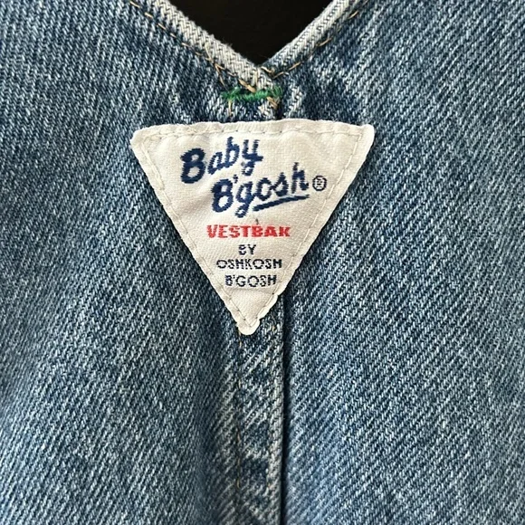Vintage Baby‎ b gosh Vestbak denim Overall. Size 18mo